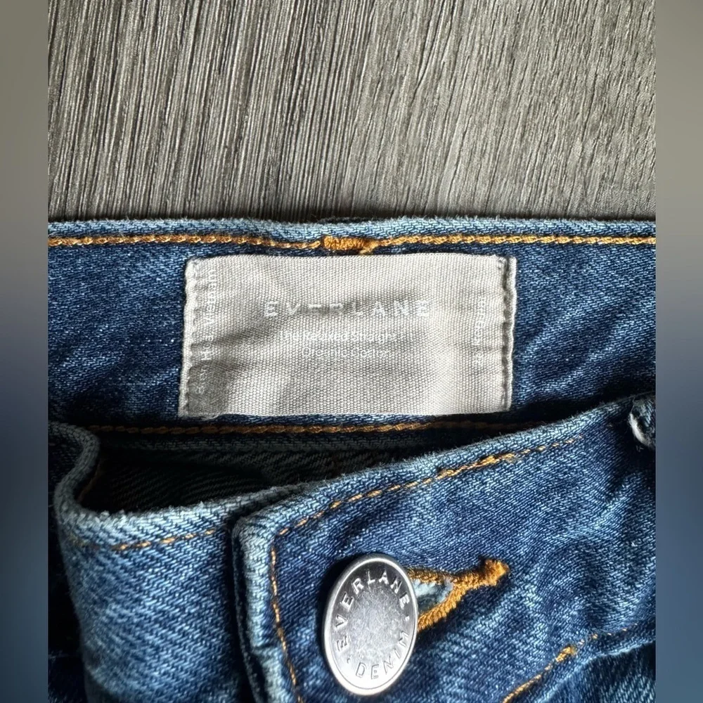 Everlane relaxed straight fit jeans washed indigo 28 Regular